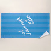 Serviette De Plage Oh L'Été Est Là (Devant)