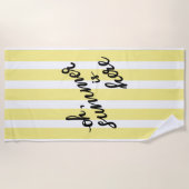 Serviette De Plage Oh L'Été Est Là (Devant)