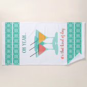 Serviette De Plage OH OUI...c'est ce genre de jour (Devant)