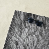 Serviette De Plage Oie BW (En situation)