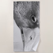 Serviette De Plage Oie BW (Devant)