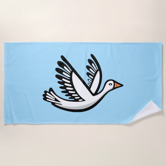 Serviette De Plage Oiseau (Devant)