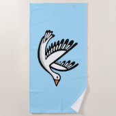 Serviette De Plage Oiseau (Devant)