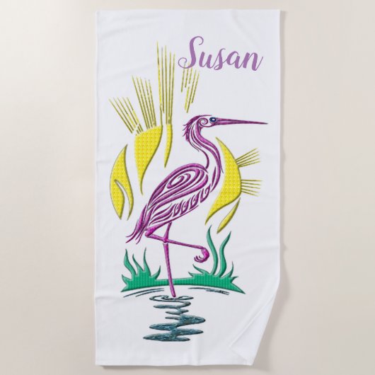 Serviette De Plage Oiseau (Devant)