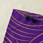 Serviette De Plage Oiseau bleu Silhouette Corbeau noir (En situation)