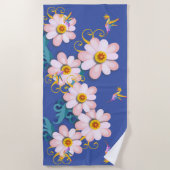 Serviette De Plage Oiseau coloré (Devant)