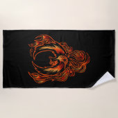 Serviette De Plage Oiseau De Feu (Devant)