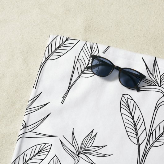 Serviette De Plage Oiseau tropical du paradis (En situation)