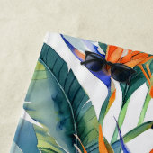 Serviette De Plage Oiseau tropical du paradis (En situation)