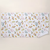 Serviette De Plage Oiseaux colorés (Devant)