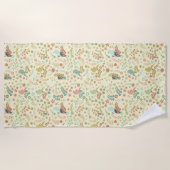 Serviette De Plage Oiseaux de Shabby & Branches Jaune (Devant)