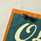 Serviette De Plage Old School BJJ Retro Rolling gym (En situation)