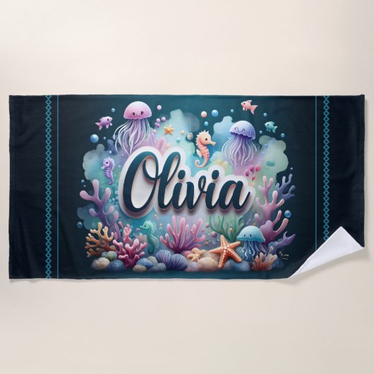 Serviette De Plage Olivia Ocean Adventure Beach Towel (Devant)