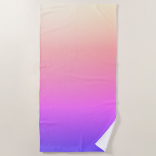 Serviette De Plage Ombre couleur rose et pourpre de fond