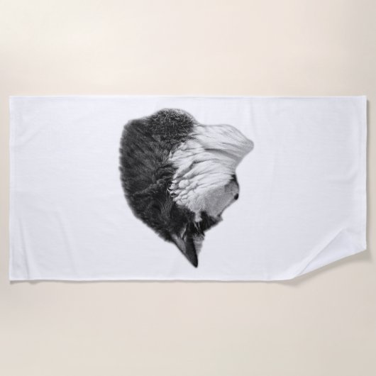 Serviette De Plage Ombre et solitude (Devant)