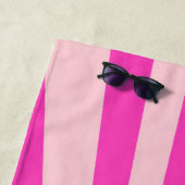 Serviette De Plage Ombre rose chaud rétro Sun Burset Sunrise Sunrise (En situation)