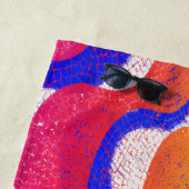 Serviette De Plage Ondes colorées (En situation)