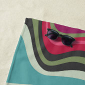 Serviette De Plage ondes rétro MANA (En situation)