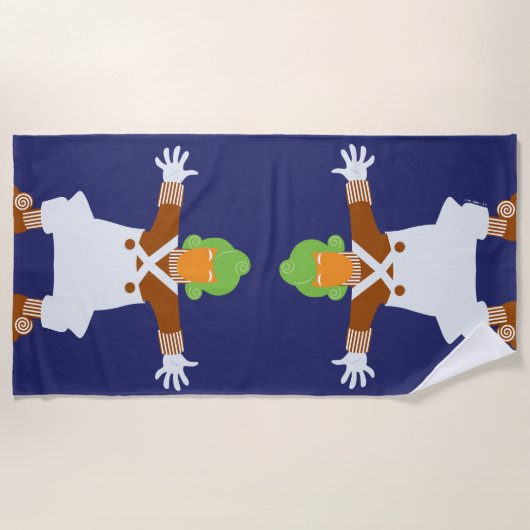 Serviette De Plage Oompa Loompa Armes (Devant)