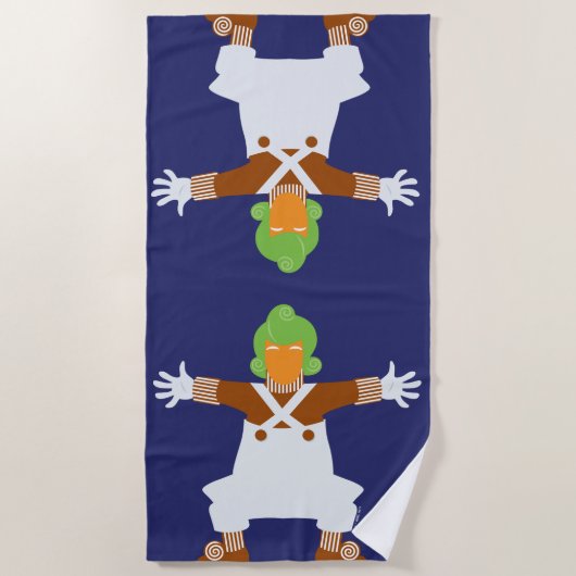 Serviette De Plage Oompa Loompa Armes (Devant)