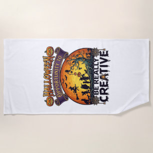 Serviette De Plage Opportunité d'Halloween Soyez vraiment créatif Sor