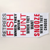 Serviette De Plage options de retraite (Devant)