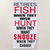 Serviette De Plage options de retraite (Devant)