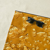 Serviette De Plage Or (En situation)