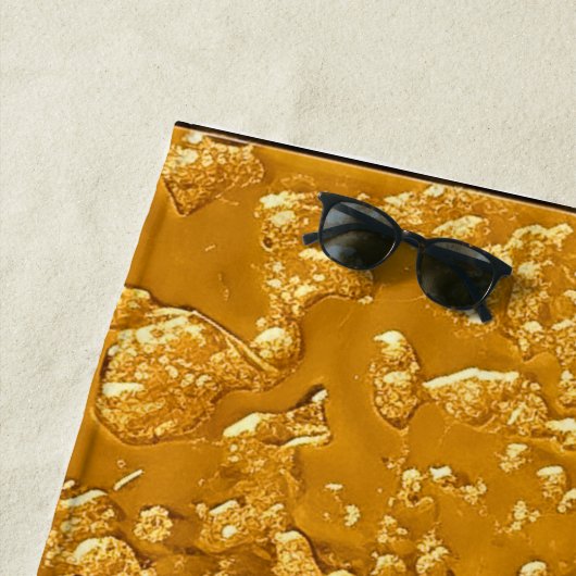 Serviette De Plage Or (En situation)