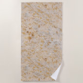 Serviette De Plage Or Cowhide Imprimer Métal Minimal Occident (Devant)