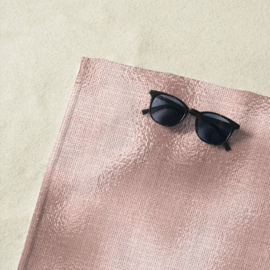 Serviette De Plage Or Rose rose (En situation)