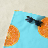 Serviette De Plage Orange (En situation)