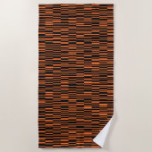 Serviette De Plage Orange, cool, tendance, art graphique géométrique (Devant)