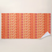 Serviette de plage Orange Sunshine (Devant)