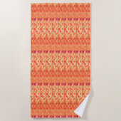 Serviette de plage Orange Sunshine (Devant)