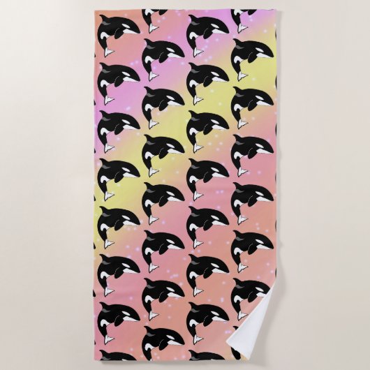 Serviette De Plage Orca Killer Whale (Devant)