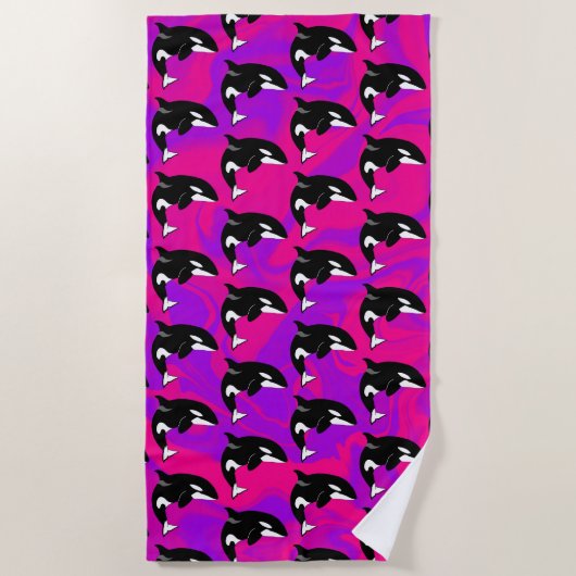 Serviette De Plage Orca Killer Whale (Devant)