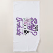 Serviette De Plage Orchid Gardening (Devant)