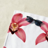 Serviette De Plage Orchidées (En situation)