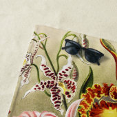 Serviette De Plage Orchidées, Orchidée Denusblumen Ernst Haeckel (En situation)