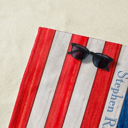 Serviette De Plage Orientation horizontale du drapeau américain (En situation)