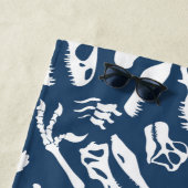 Serviette De Plage Os de dinosaure (bleu) (En situation)