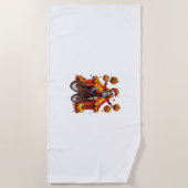 Serviette De Plage Os en jonglage - Crâne de cirque Hilarié (Devant)