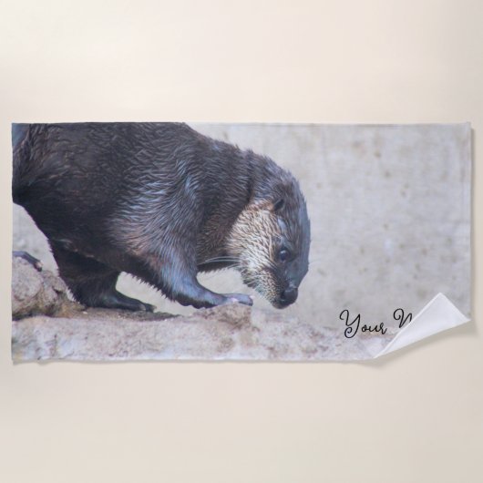 Serviette De Plage Otterly Sleek (Devant)