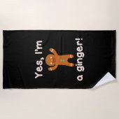 Serviette De Plage Oui, je suis roux ! (Devant)