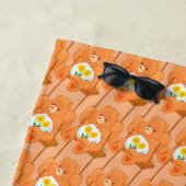 Serviette de plage ours (En situation)