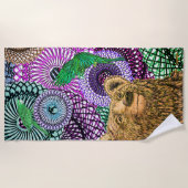 Serviette De Plage Ours courageux (Devant)