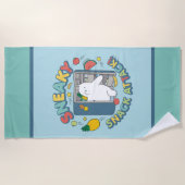 Serviette De Plage Ours De Glace - Attaque Snack Sneaky! (Devant)