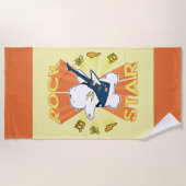 Serviette De Plage Ours de glace - Rock Star (Devant)