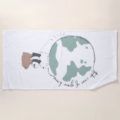 Serviette De Plage Ours nus - Prenez soin de votre maison (Devant)